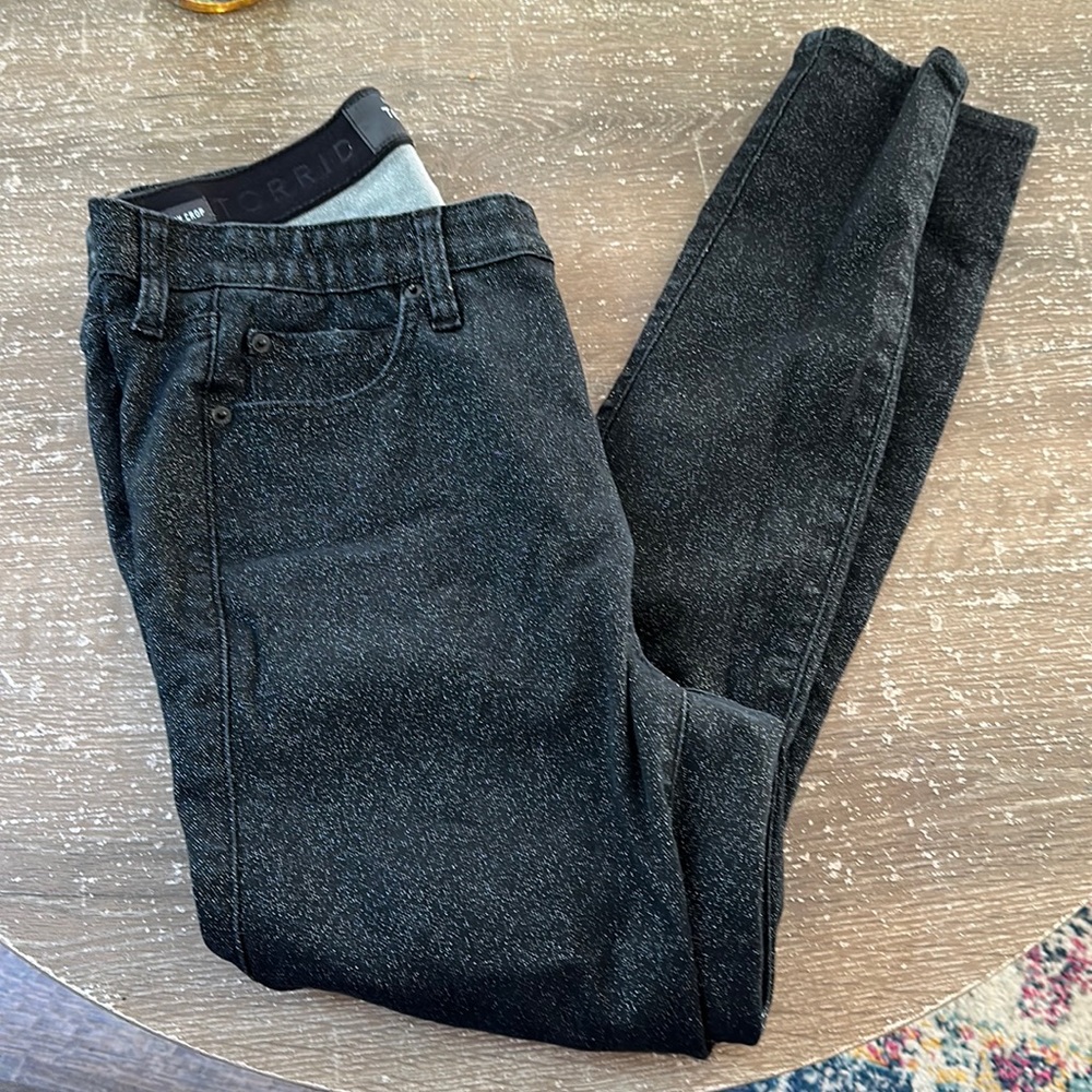 Torrid skinny jean sparkly 12